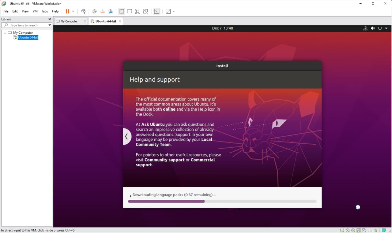 ubuntu.on .vmware.itsync.ir 12 - آموزش نصب لینوکس Ubuntu در VMware